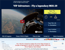 Tablet Screenshot of flymigsokol.com